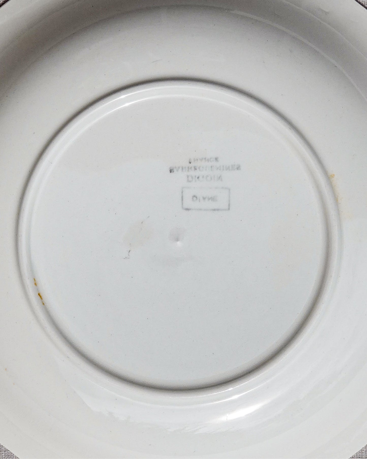 assiette sarreguemines