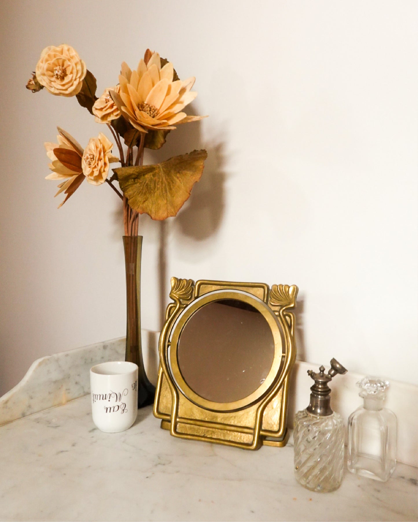Miroir psyché de table époque Art Nouveau