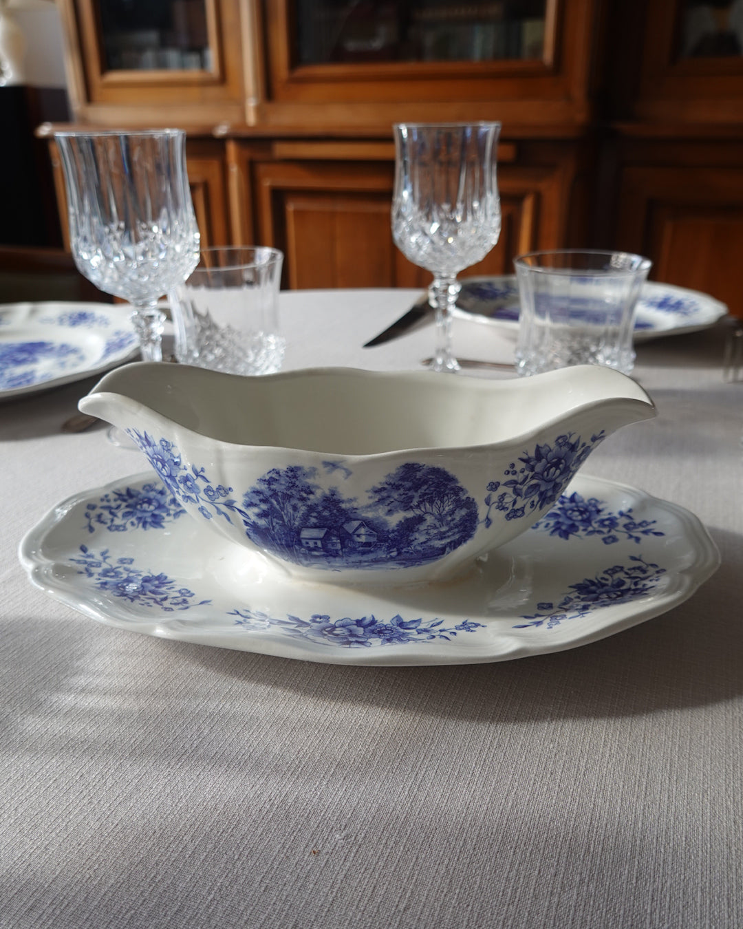Lot de 3 plats de service Sarreguemines #romantic