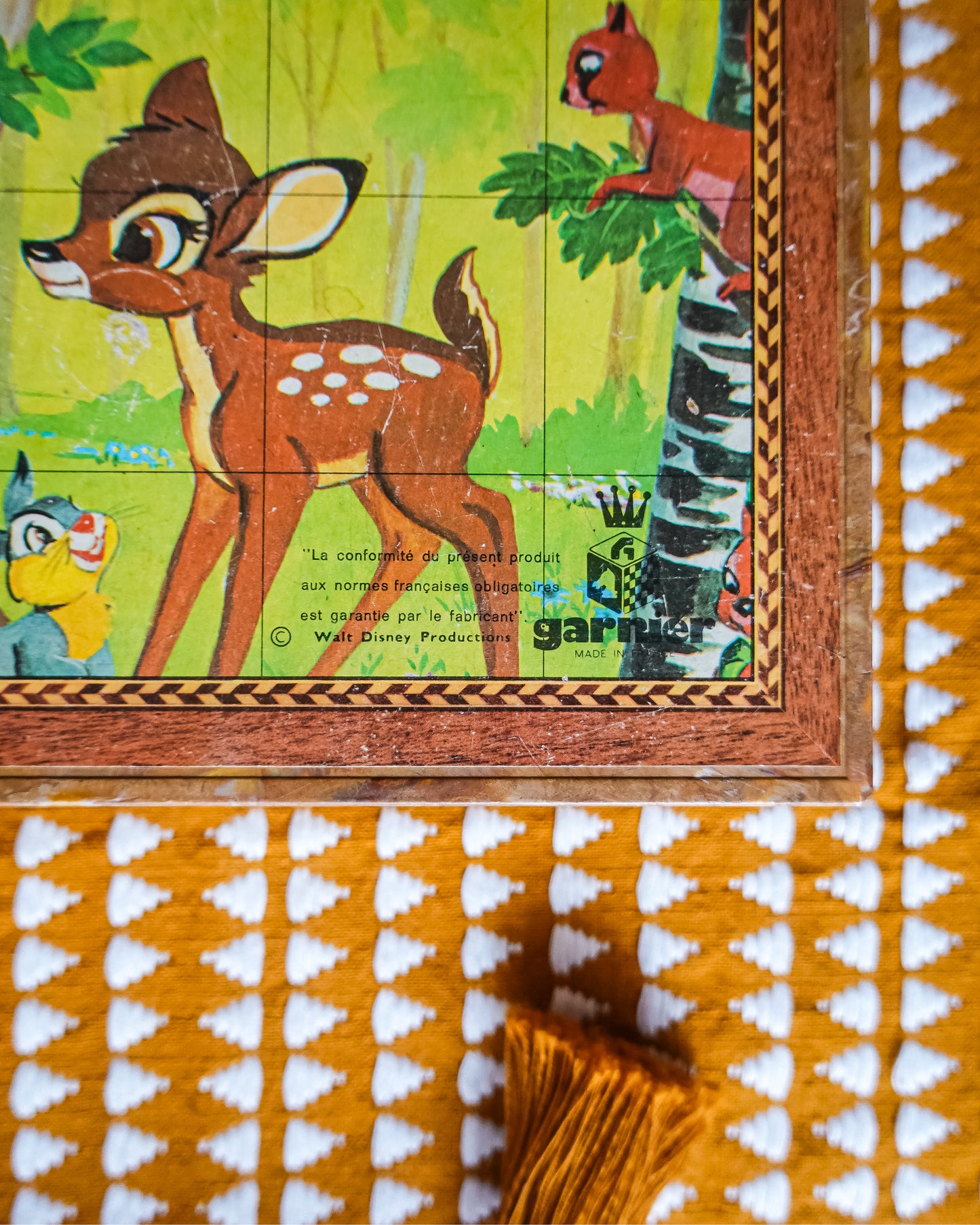 Ancien puzzle 15 cubes, Walt Disney Production, fabriqué en France