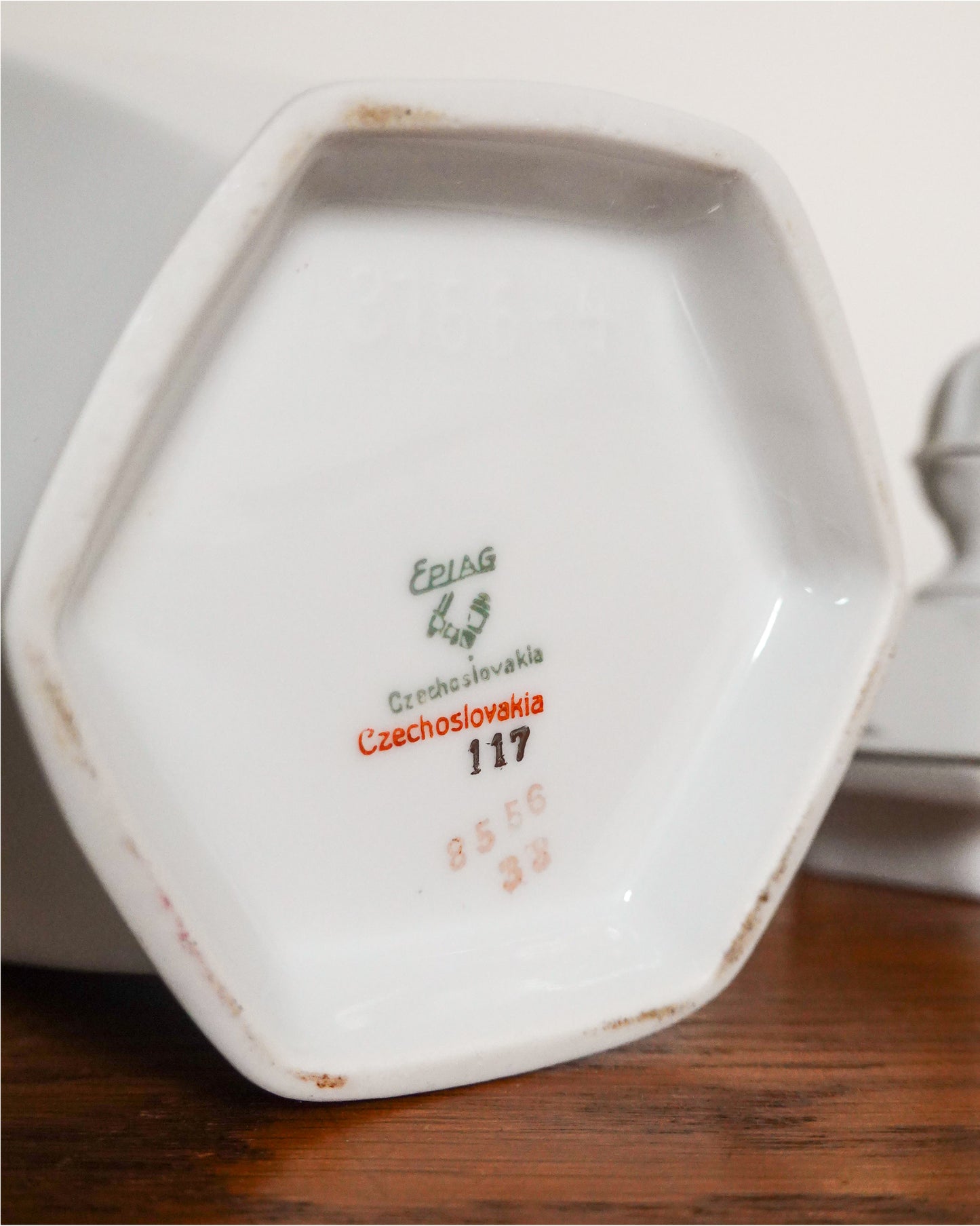 Ensemble théière et sucrier, céramique Epiag, années 1940, République Tchèque