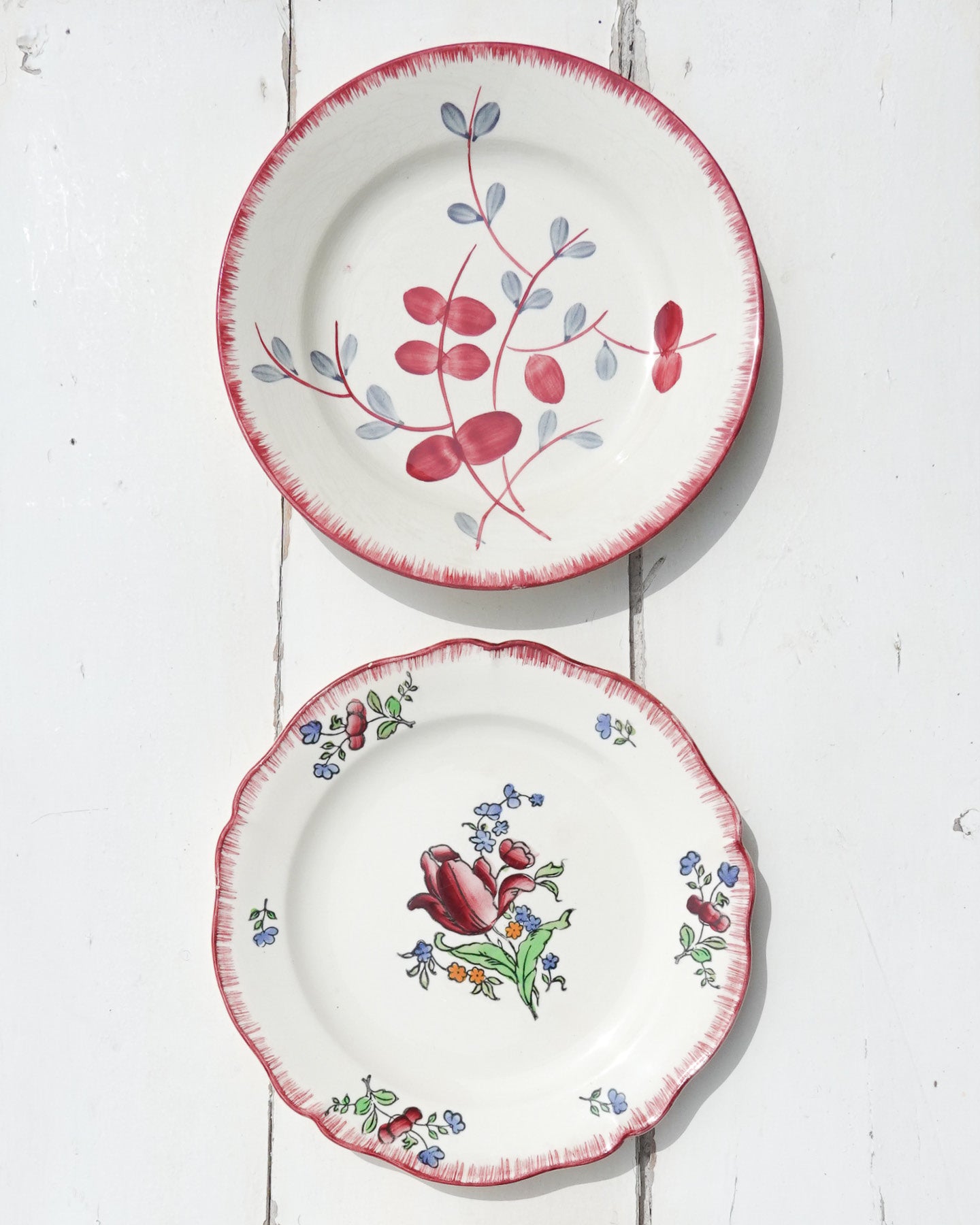 Lot de 3 assiettes Gien