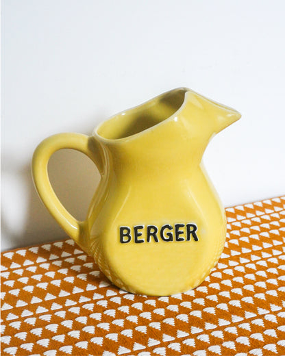 Carafe Berger jaune rétro