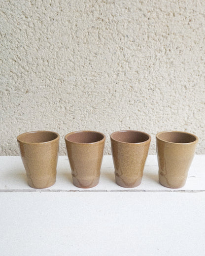 Lot de 4 verres en grès, C. Meridiano, Vila Real
