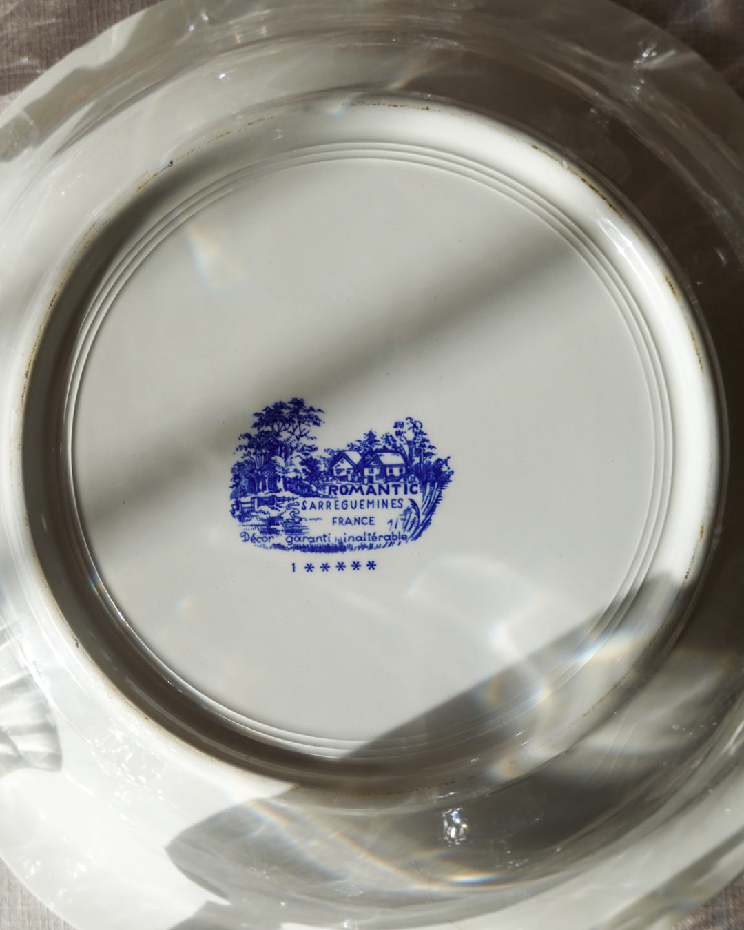 Lot de 3 plats de service Sarreguemines #romantic