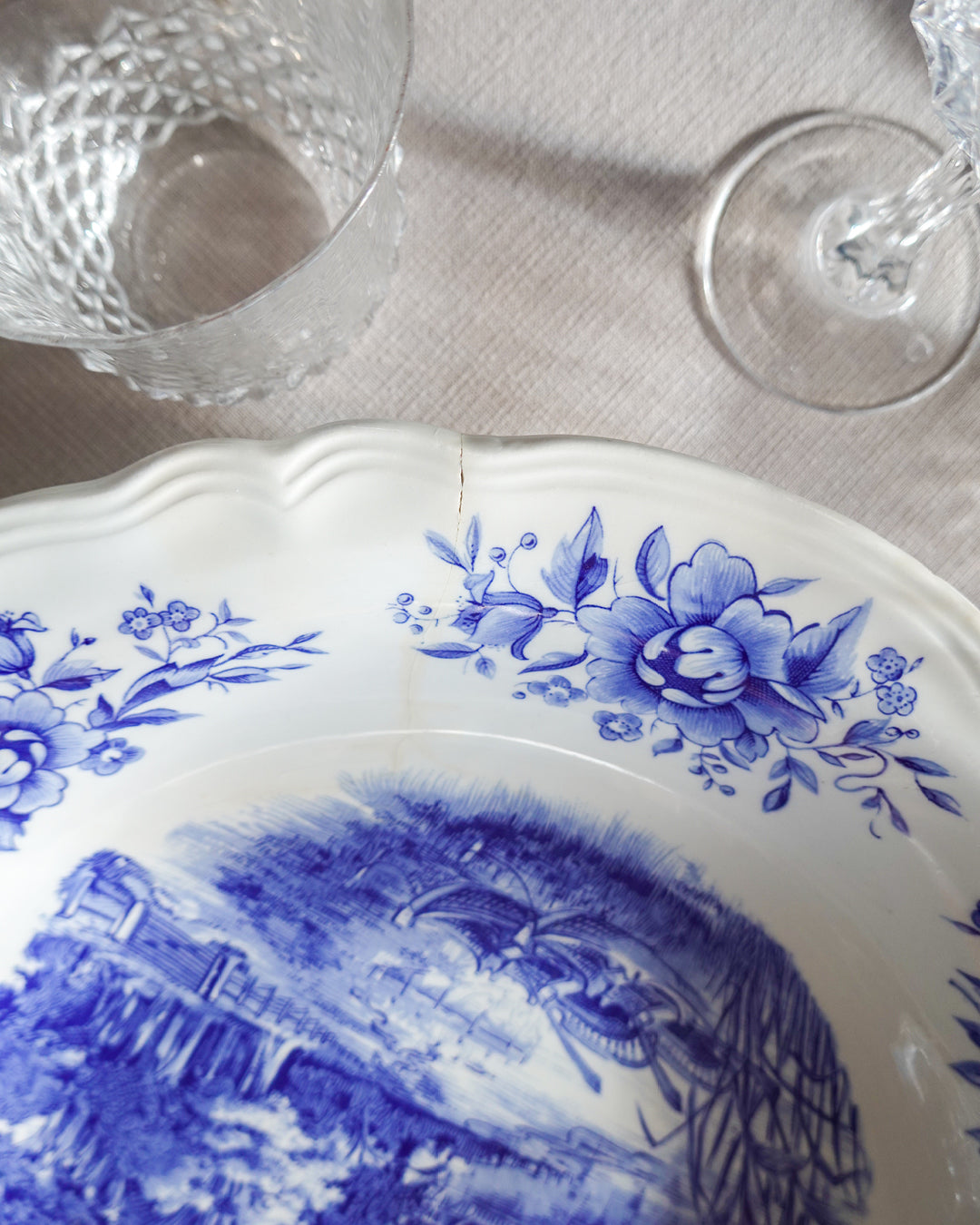 Lot de 3 plats de service Sarreguemines #romantic