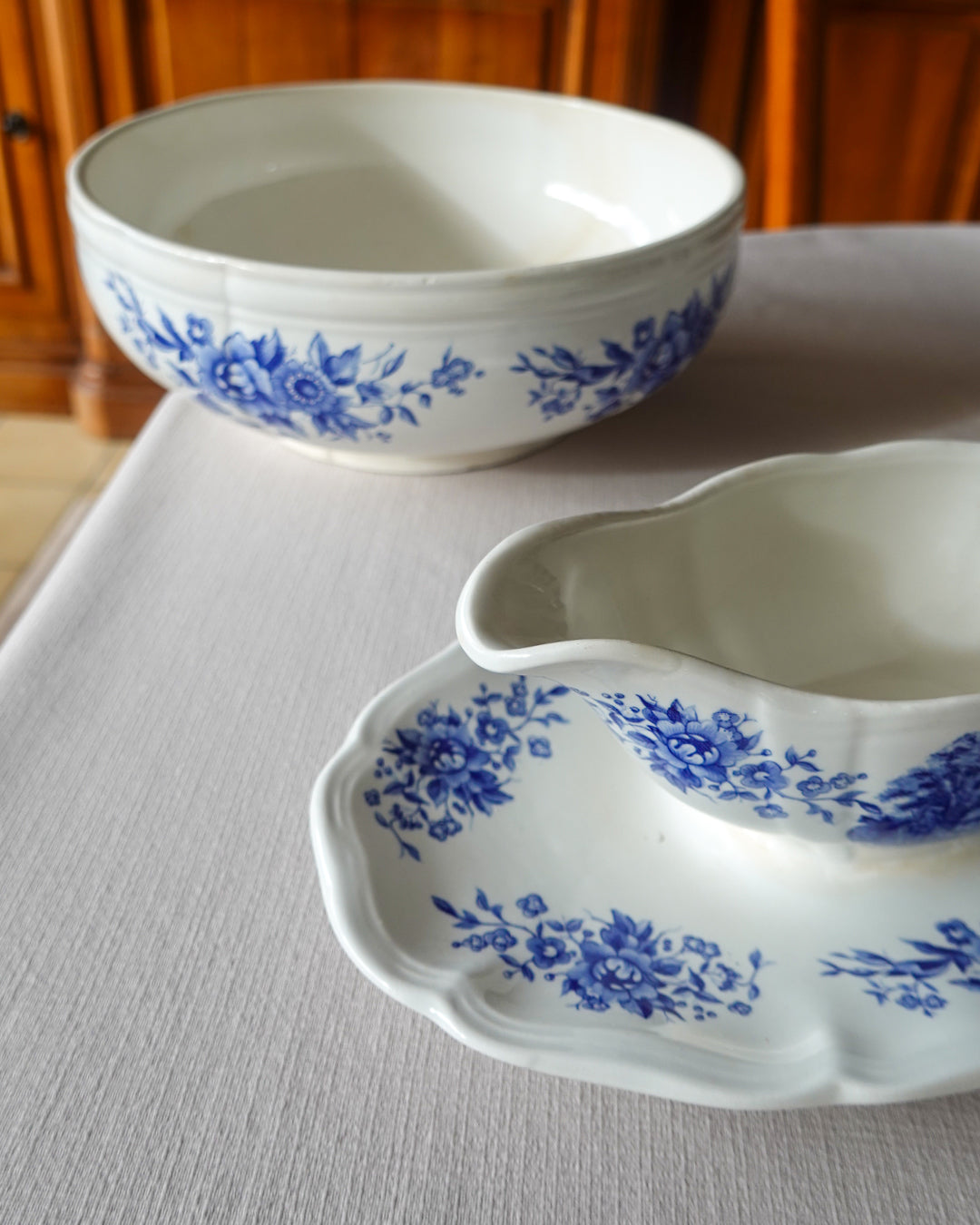 Lot de 3 plats de service Sarreguemines #romantic