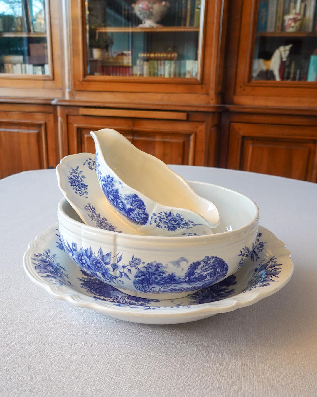 Lot de 3 plats de service Sarreguemines #romantic