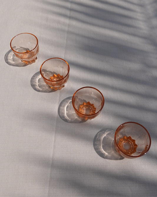 verre en etoile rose2